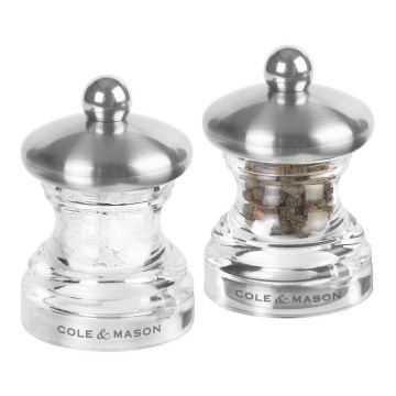 Cole&Mason - Sada mlinova za so i biber BUTTON 2 kom 6,5 cm