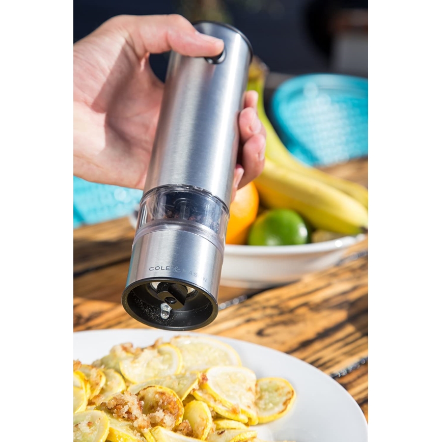 Cole&Mason - Set električnih mlinova za začine BATTERSEA 2 kom 6xAAA