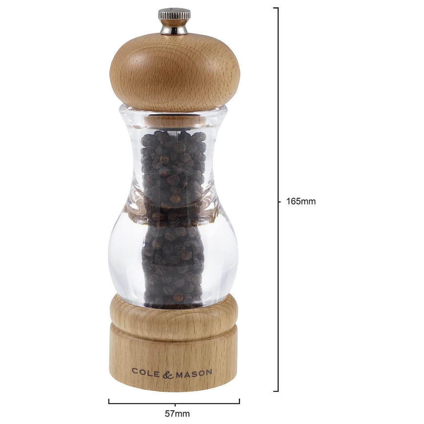 Cole&Mason - Set mlinova za so i biber BEECH 2 kom bukva 16,5 cm