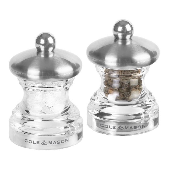 Cole&Mason - Set mlinova za so i biber BUTTON 2 kom 6,5 cm