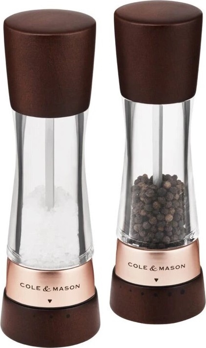 Cole&Mason - Set mlinova za so i biber DERWENT 2 kom 19 cm bukva/braon
