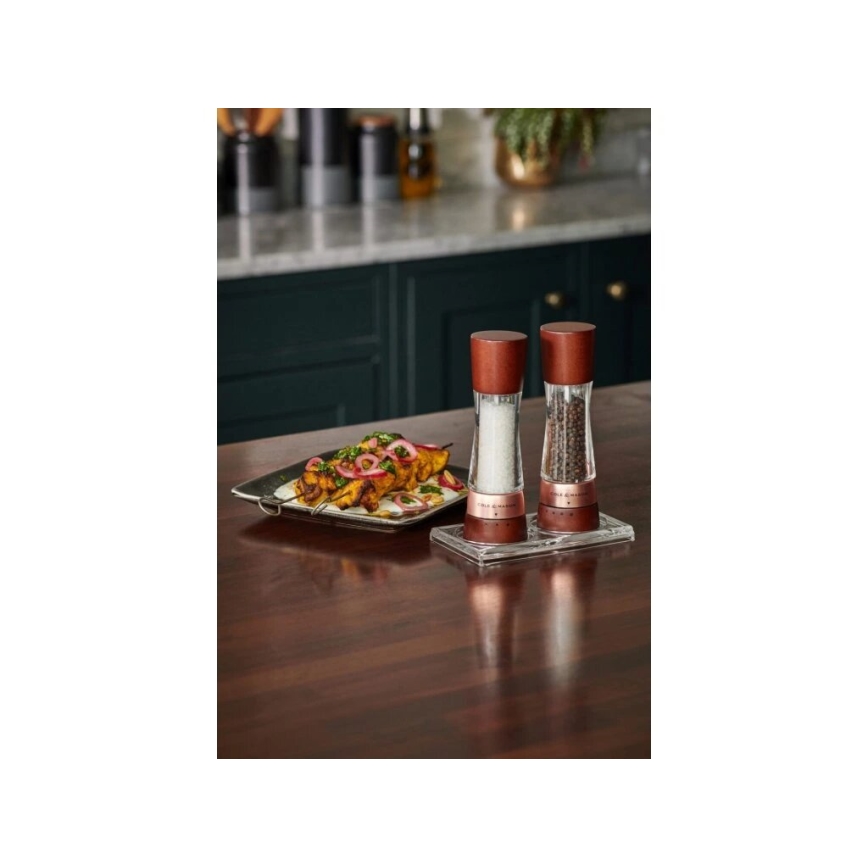 Cole&Mason - Set mlinova za so i biber DERWENT 2 kom 19 cm bukva/braon