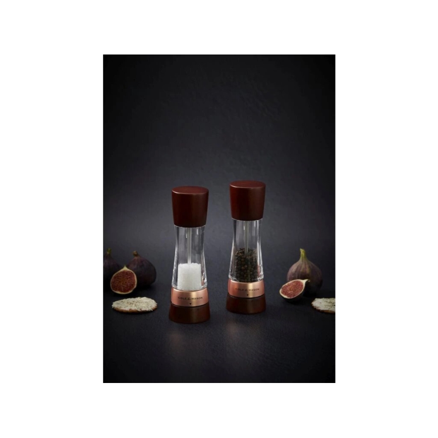 Cole&Mason - Set mlinova za so i biber DERWENT 2 kom 19 cm bukva/braon