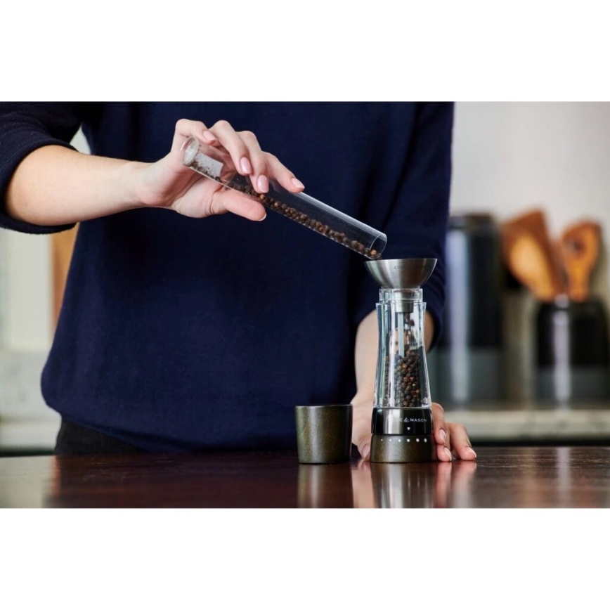 Cole&Mason - Set mlinova za so i biber DERWENT, 2 kom., 19 cm, bukva/crna