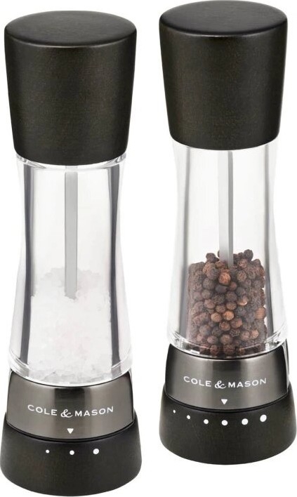 Cole&Mason - Set mlinova za so i biber DERWENT 2 kom 19 cm bukva/crno