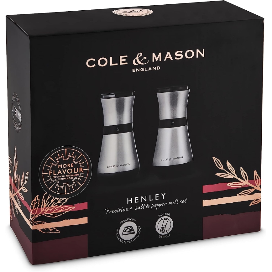 Cole&Mason - Set mlinova za so i biber HENLEY, 2 kom, 13,5 cm