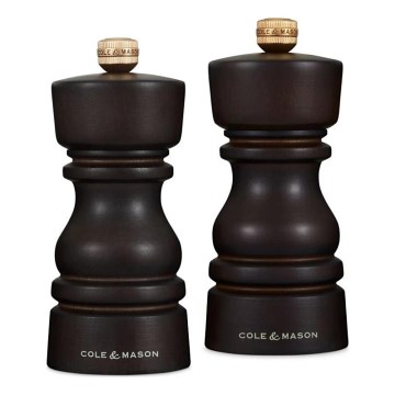 Cole&Mason - Set mlinova za so i biber LONDON 2 kom 13 cm bukva/smeđa