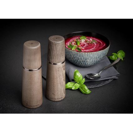 Cole&Mason - Set mlinova za so i biber MARLOW od bukovine, 2 kom, 18,5 cm