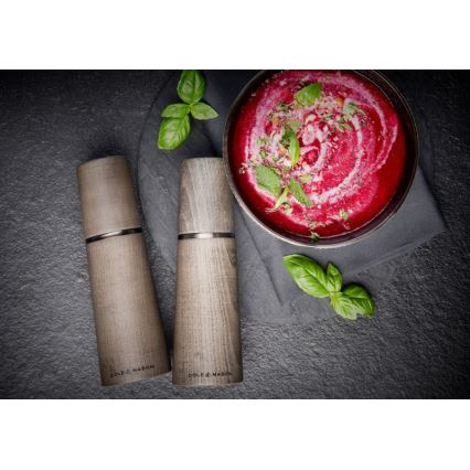 Cole&Mason - Set mlinova za so i biber MARLOW od bukovine, 2 kom, 18,5 cm