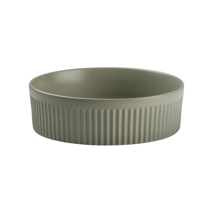 COMAD BEYOND 2 OLIVER zeleno ( E-6565 ) - Nadgradni lavabo BEYOND pr. 36 cm keramika/matirana zelena