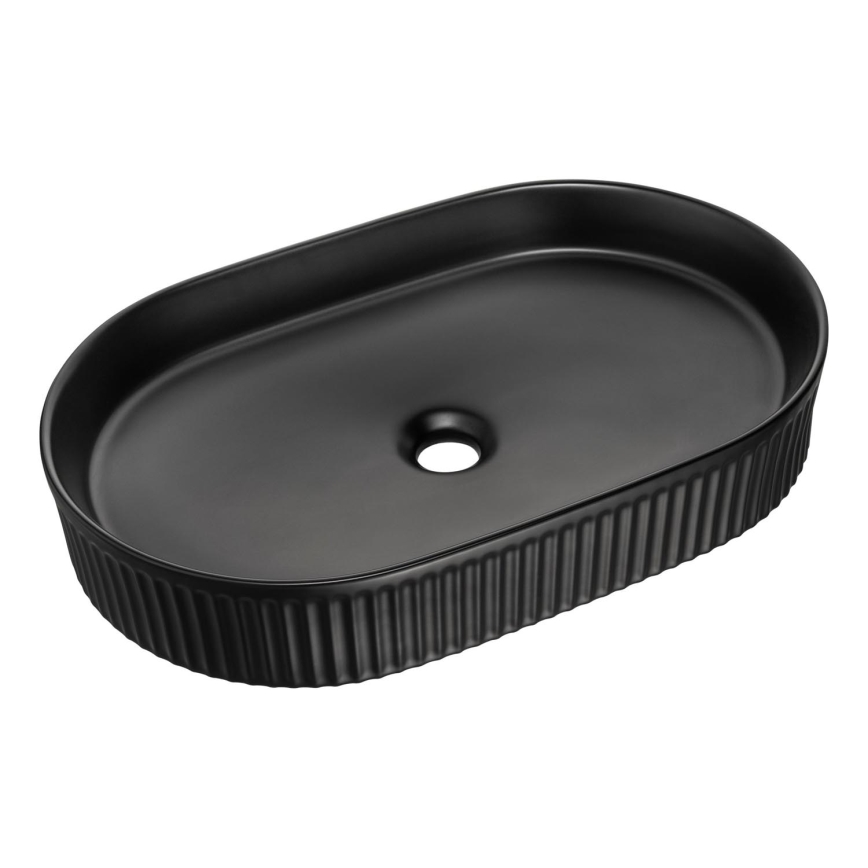 COMAD BEYOND 3 BLACK ( E-6531 ) - Nadgradni umivaonik BEYOND 56x36 cm keramika/mat crna