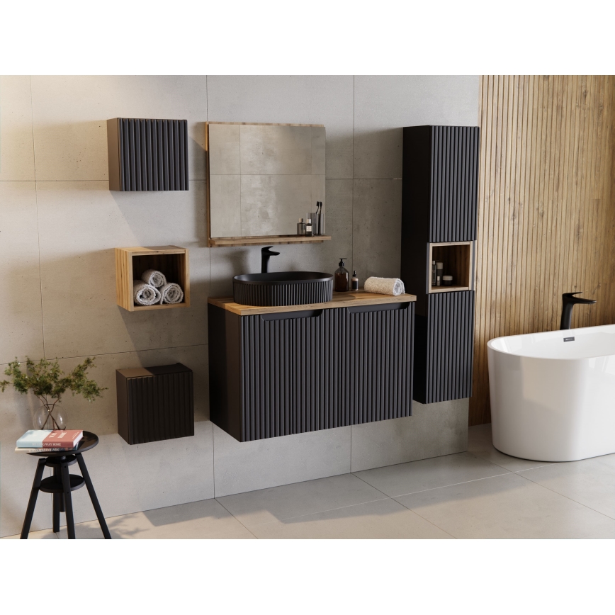 COMAD BEYOND 5 BLACK ( E-6564 ) - Nadgradni lavabo BEYOND 48x32,5 cm keramika/matirana crno