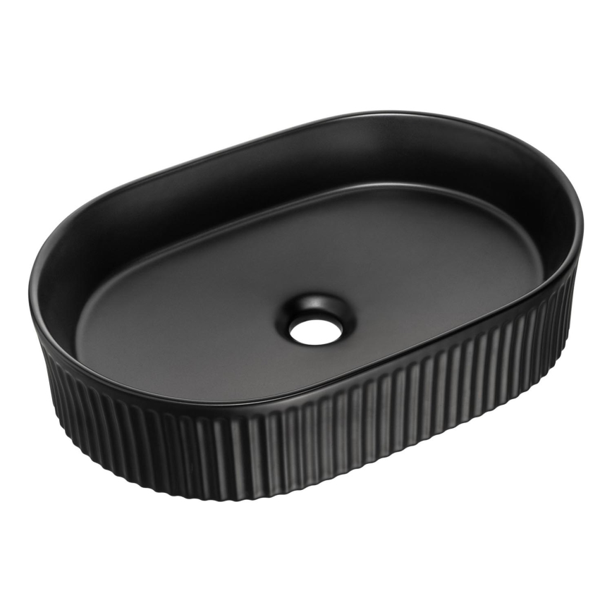 COMAD BEYOND 5 BLACK ( E-6564 ) - Nadgradni lavabo BEYOND 48x32,5 cm keramika/matirana crno
