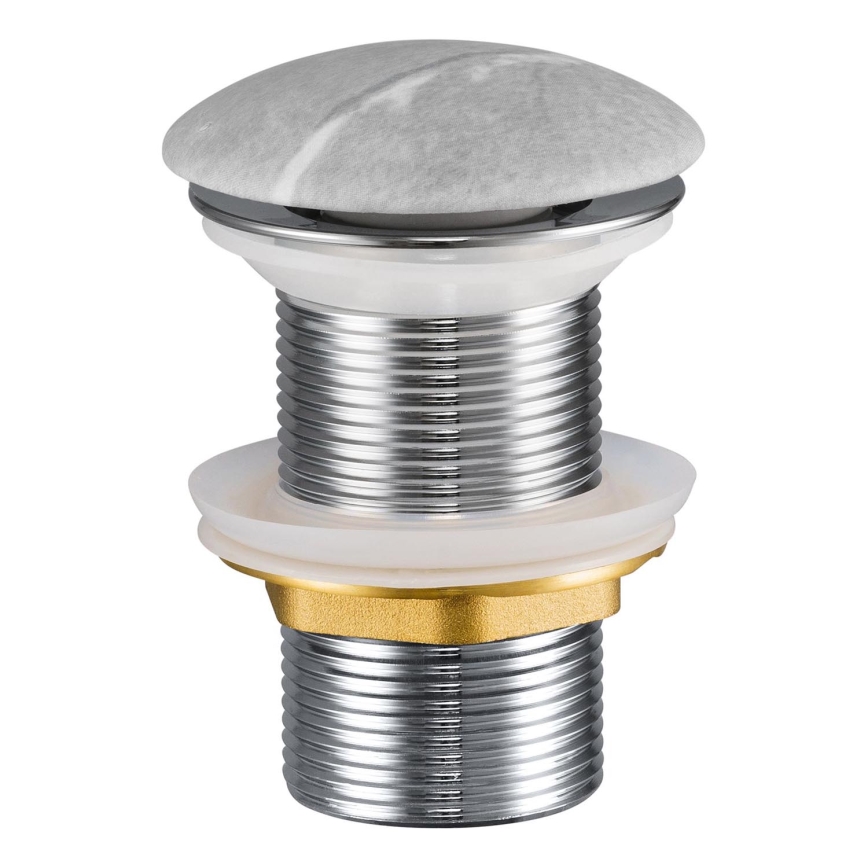 COMAD CLICK-CLACK T201M-H1-3 - CLICK-CLACK slivnik za umivaonik Ø 7 cm, mat siva