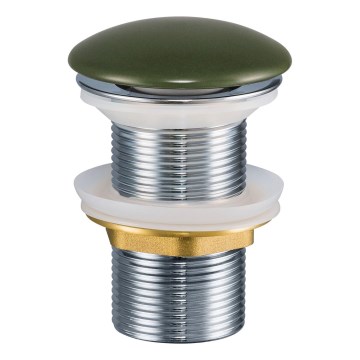 COMAD CLICK-CLACK T201MFG-3 - CLICK-CLACK slivnik za umivaonik, prečnik 7 cm, mat zelene boje