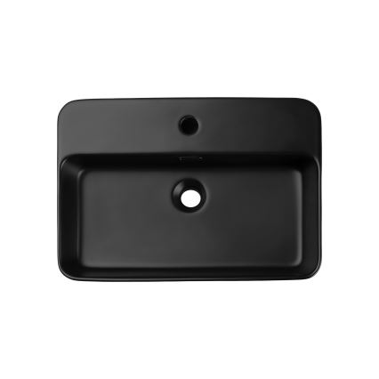 COMAD TRUST 2 BLACK ( E-6282 ) - Nadgradni lavabo TRUST 55x38 cm keramika/matirana crno