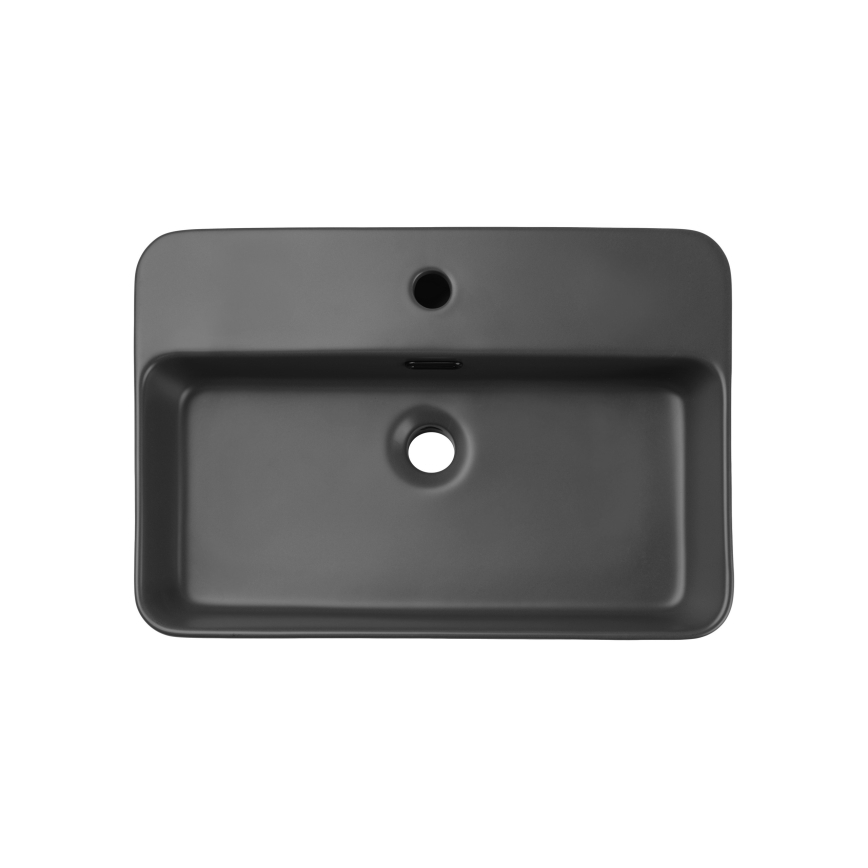 COMAD TRUST 2 MATT DARK GREY ( E-6282 ) - Nadgradni lavabo TRUST 55x38 cm keramika/matirana sivo