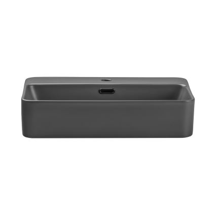 COMAD TRUST 2 MATT DARK GREY ( E-6282 ) - Nadgradni lavabo TRUST 55x38 cm keramika/matirana sivo