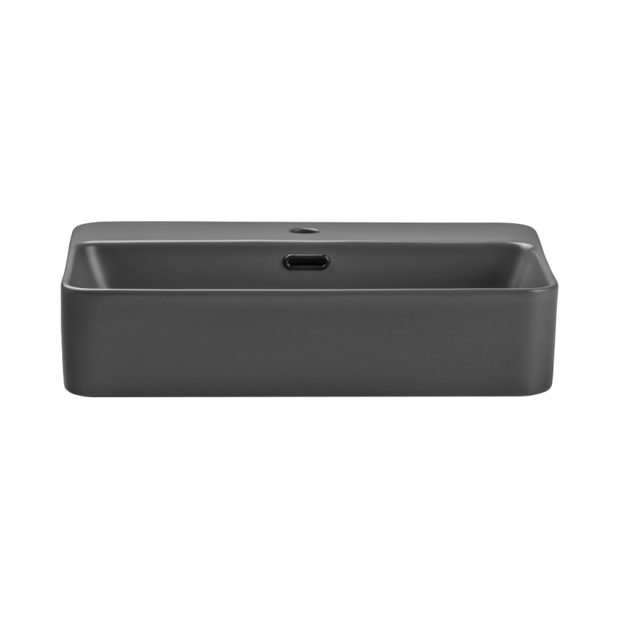 COMAD TRUST 2 MATT DARK GREY ( E-6282 ) - Nadgradni lavabo TRUST 55x38 cm keramika/matirana sivo