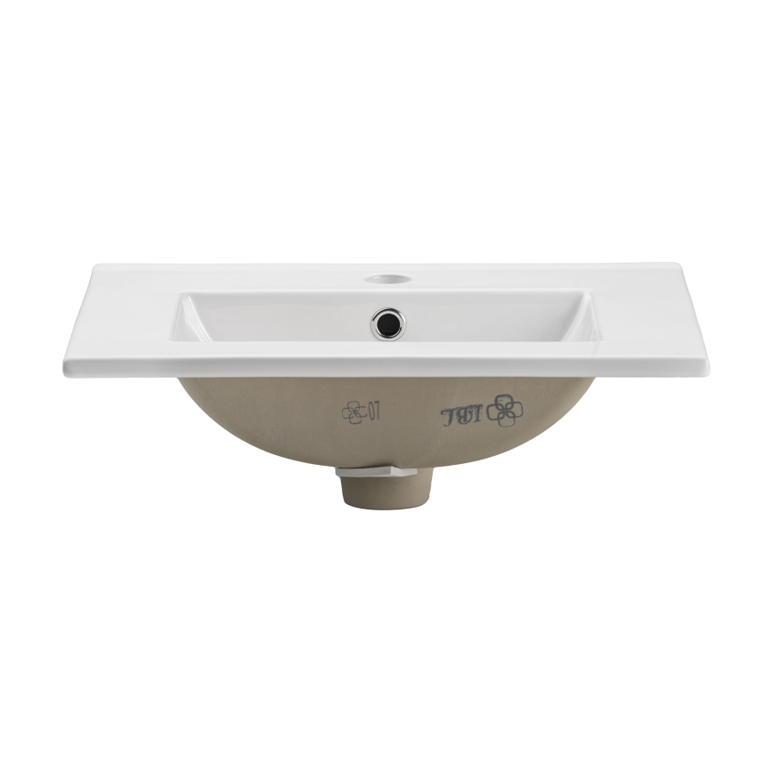 COMAD UM-2050RB DANCE 50 DP - Ugradni lavabo DANCE 52x40 cm keramika/mat bela