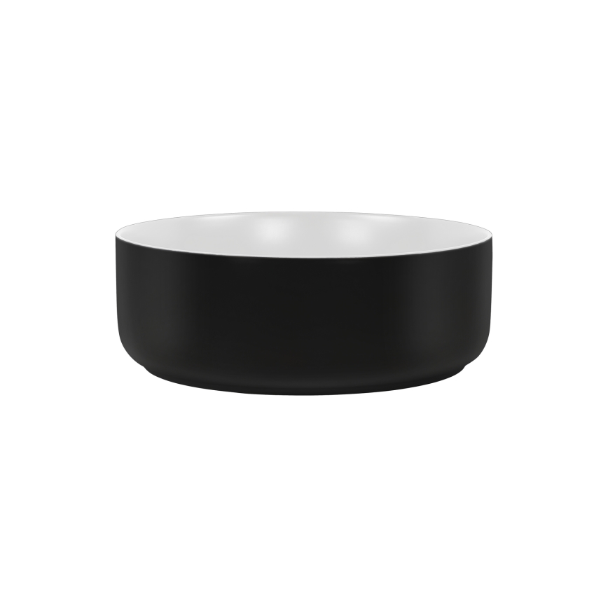 COMAD UM-6259 SIMPLE 8. - Nadgradni lavabo SIMPLE pr. 36 cm keramika/mat bela/matirana crno