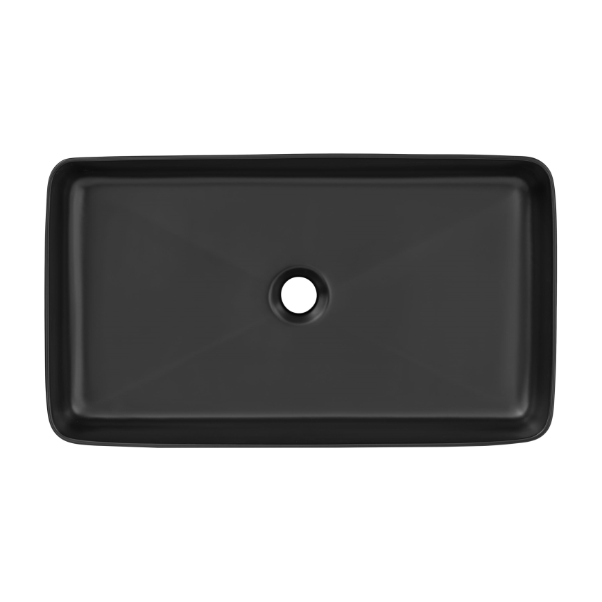 COMAD UM-6275 SLIM 60 BLACK DP - Nadgradni lavabo SLIM 61x34 cm keramika/matirana crno