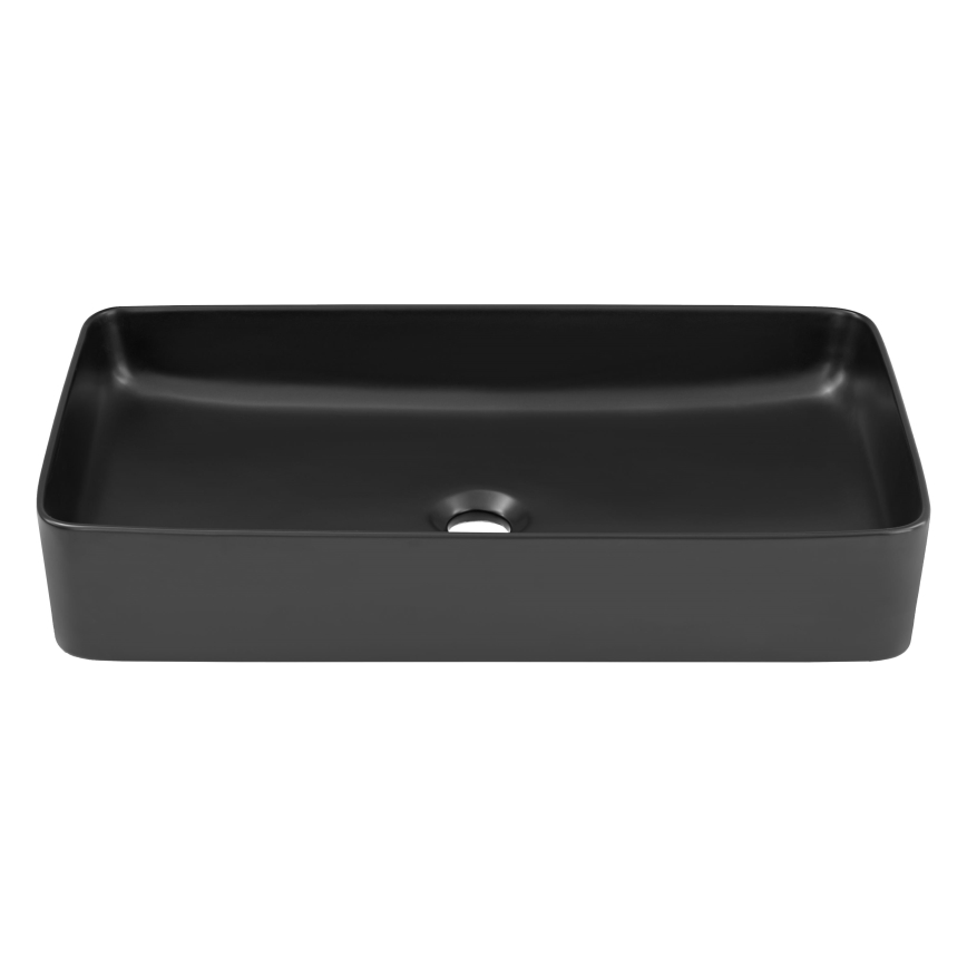 COMAD UM-6275 SLIM 60 BLACK DP - Nadgradni lavabo SLIM 61x34 cm keramika/matirana crno