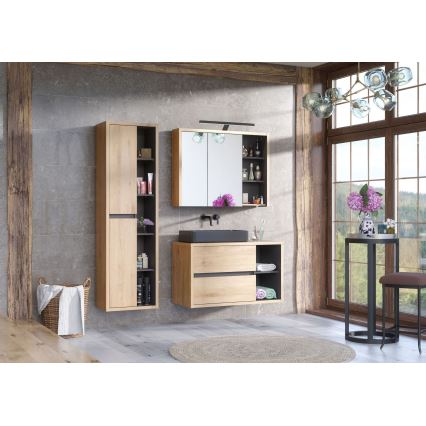 COMAD UM-6275 SLIM 60 BLACK DP - Nadgradni umivaonik SLIM 61x34 cm keramika/mat crna