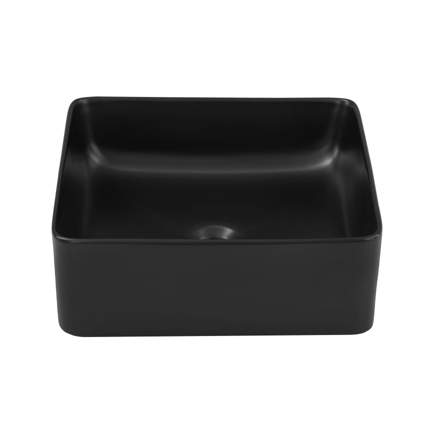 COMAD UM-6276 SLIM 40 BLACK DP - Nadgradni lavabo SLIM 37x37 cm keramika/matirana crno