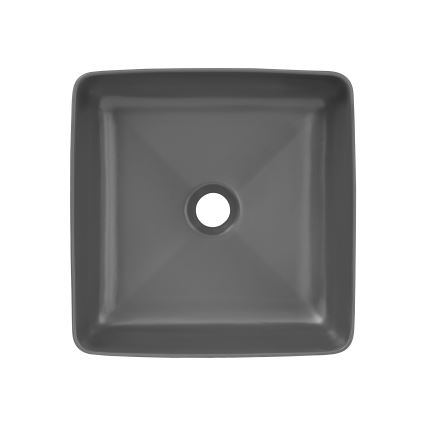 COMAD UM-6276 SLIM 40 GREY DP - Nadgradni lavabo SLIM 37x37 cm keramika/matirana sivo