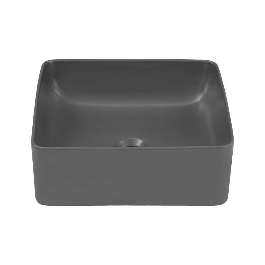 COMAD UM-6276 SLIM 40 GREY DP - Nadgradni lavabo SLIM 37x37 cm keramika/matirana sivo