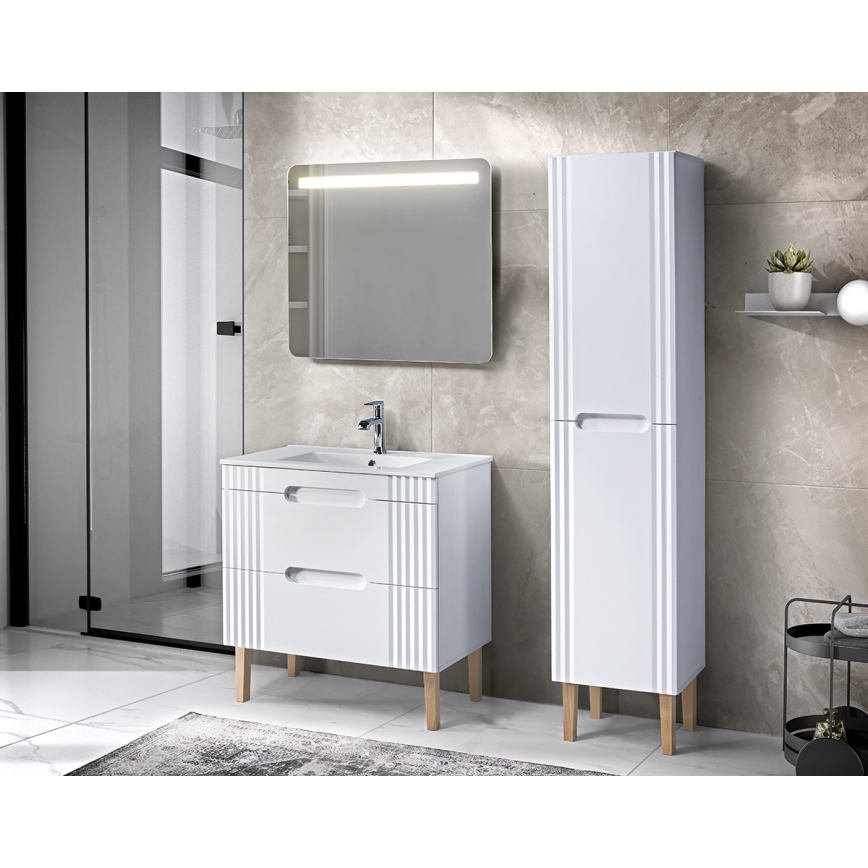COMAD UM-CFP LAVA 80D - Ugradni lavabo LAVA 81x46 cm keramika/sjajna bela