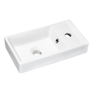 COMAD UM-VEDEA 40 - Umivaonik na ploču VEDEA 40x22 cm, keramika, visok sjaj, bela