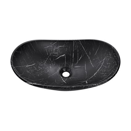 COMAD UN-LENA-MB2 - Nadgradni lavabo LENA 61,5x36 cm keramika/matirana crno
