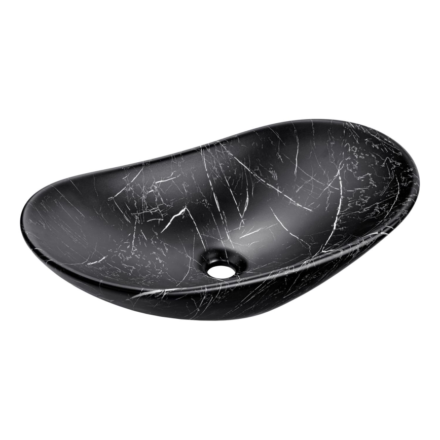 COMAD UN-LENA-MB2 - Umivaonik za ugradnju na radnu ploču LENA 61,5x36 cm keramika/matna crna