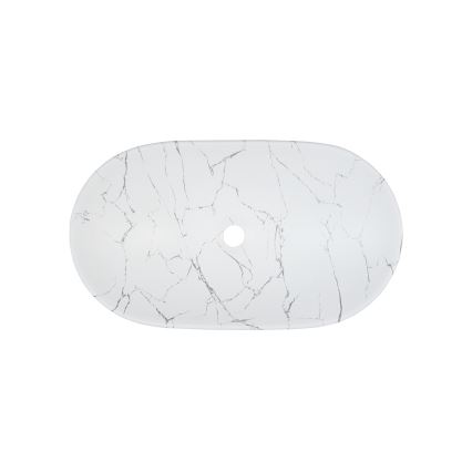 COMAD UN-LENA-MW17 - Nadgradni lavabo LENA 61,5x36 cm keramika/mat bela