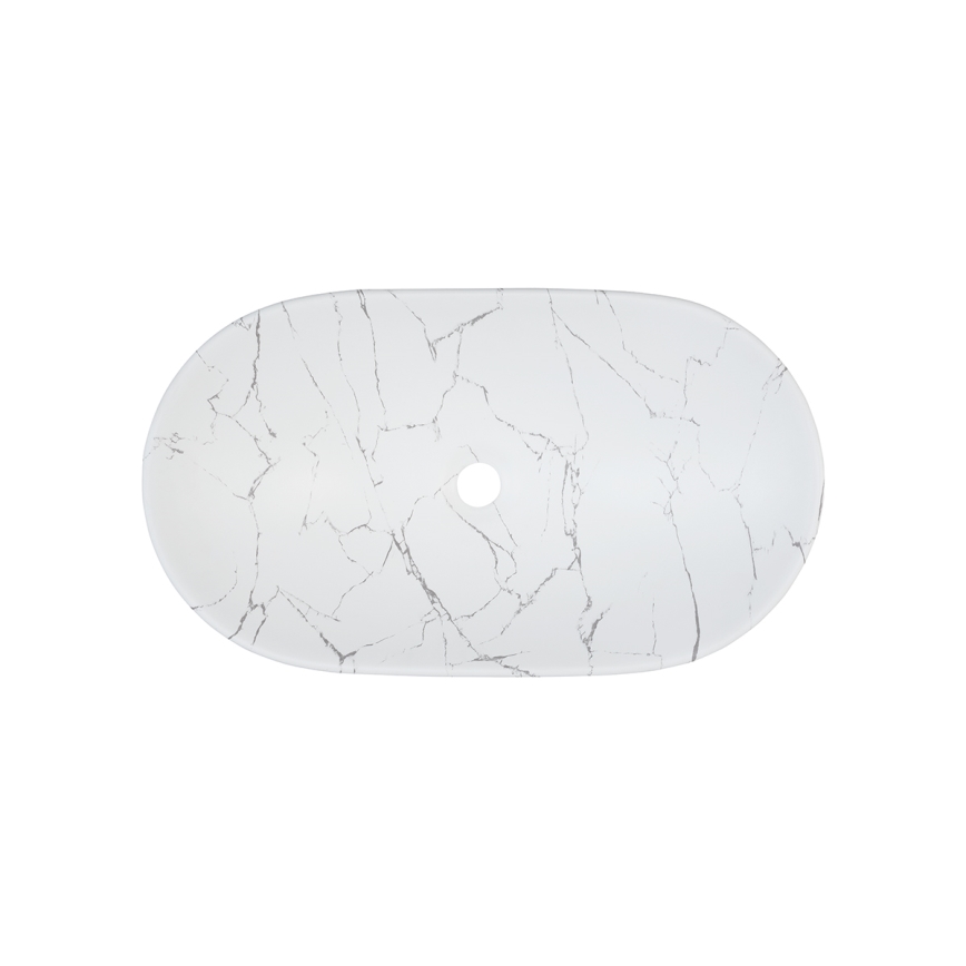 COMAD UN-LENA-MW17 - Nadgradni lavabo LENA 61,5x36 cm keramika/mat bela
