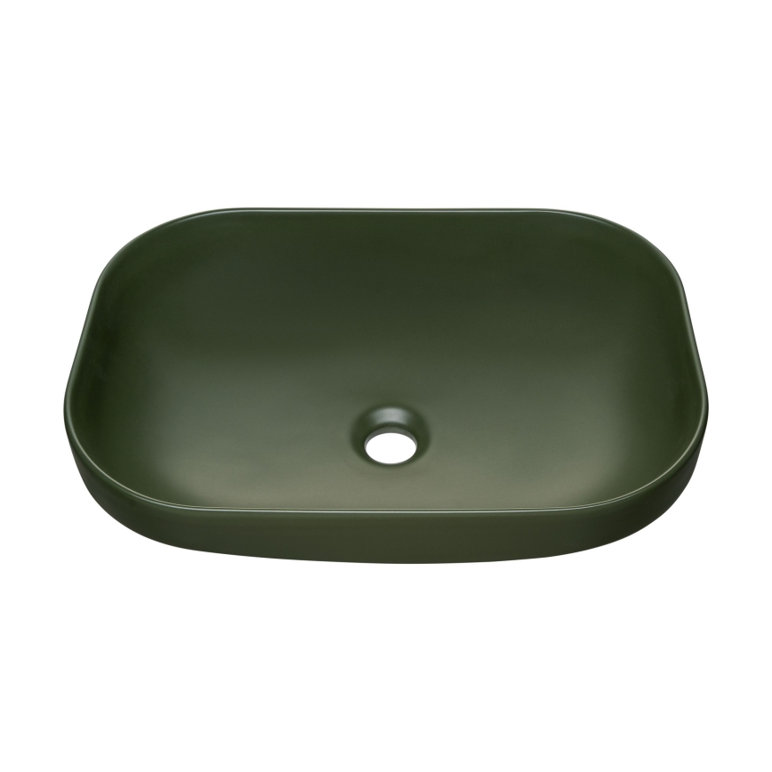 COMAD UN-NELI-MFG - Nadgradni lavabo NELI 50,4x35,2 cm keramika/matirana zelena