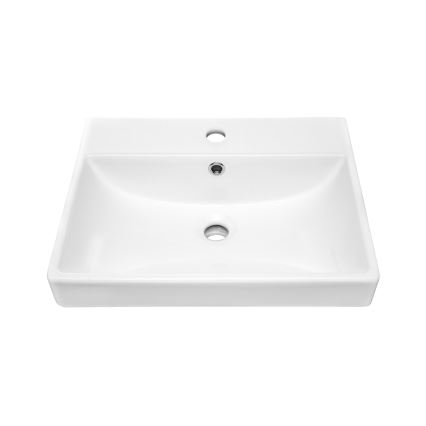 COMAD UN-RITA-GW-50 - Nadgradni lavabo RITA 50x40 cm keramika/sjajna bela