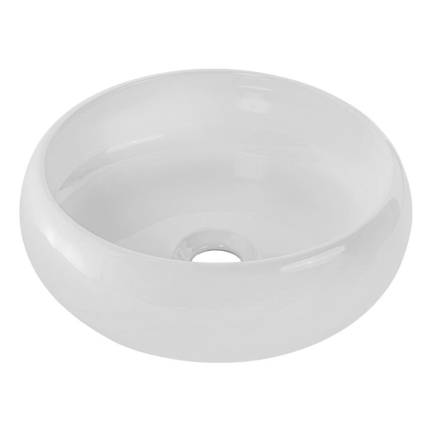 COMAD UN-WIKI-SW - Nadgradni lavabo WIKI pr. 36 cm keramika/sjajna bela