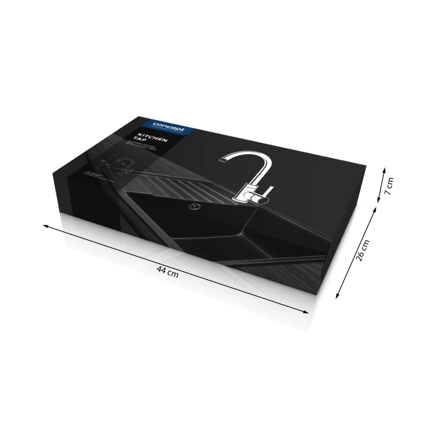 Concept BDG3334BE - Baterija za sudoperu 33,5 cm granit/bež