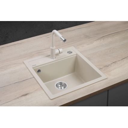 Concept DG00C50BE - Kuhinjski sudoper CUBIS 49x51 cm granit/bež