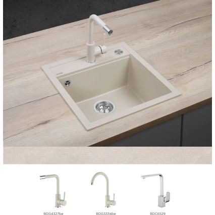 Concept DG00C50BE - Kuhinjski sudoper CUBIS 49x51 cm granit/bež