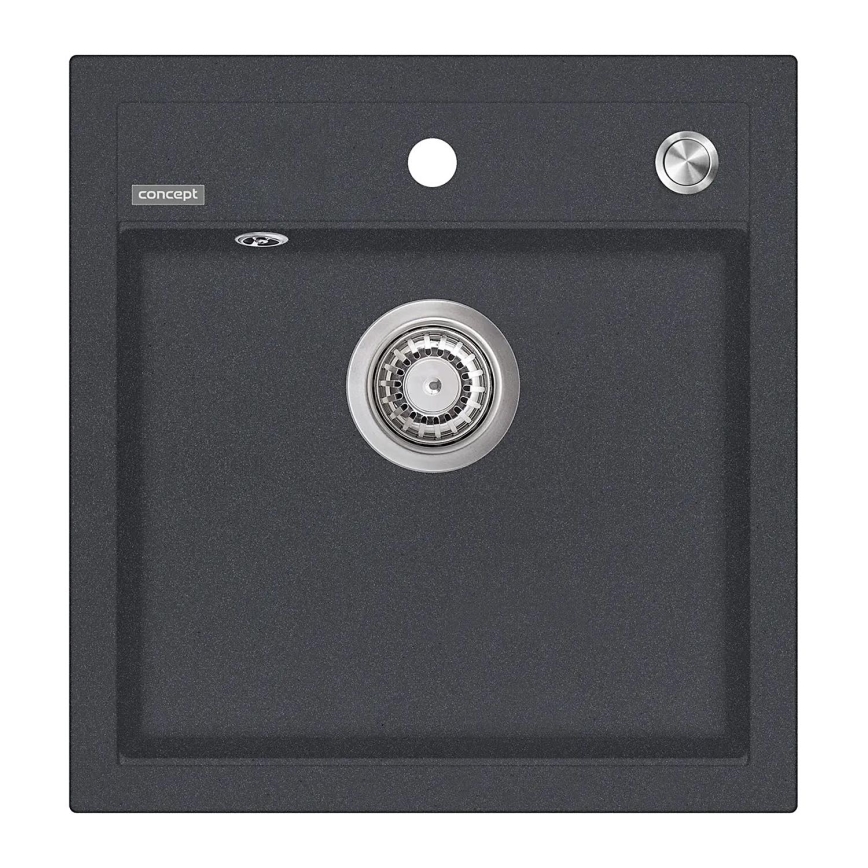 Concept DG00C50DG - Kuhinjski sudoper CUBIS 49x51 cm granit/ tamno siva
