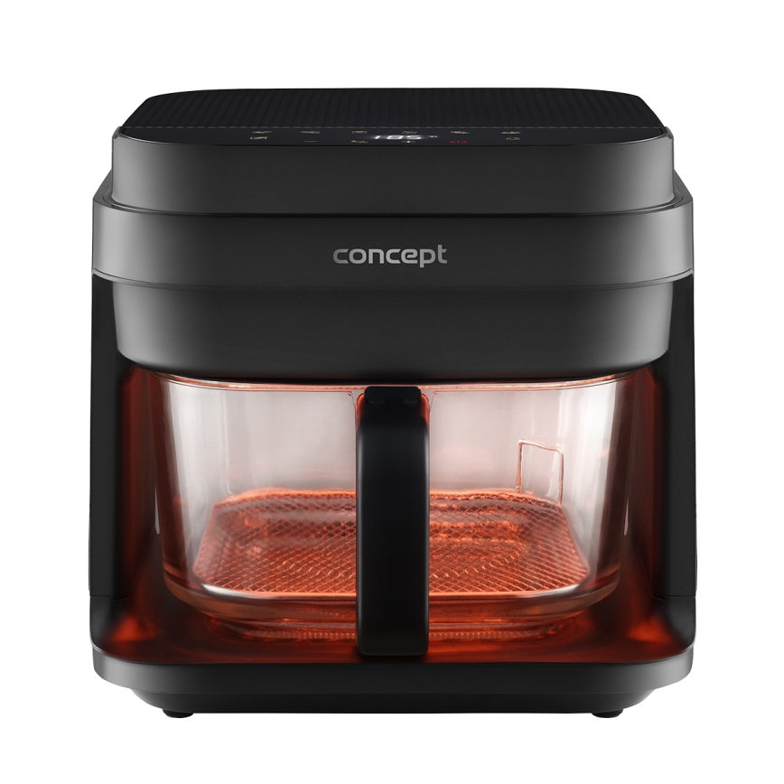 Concept FR5500 - Friteza na vrući vazduh GLASS & FAST 5,5 l 1200W/230V crno