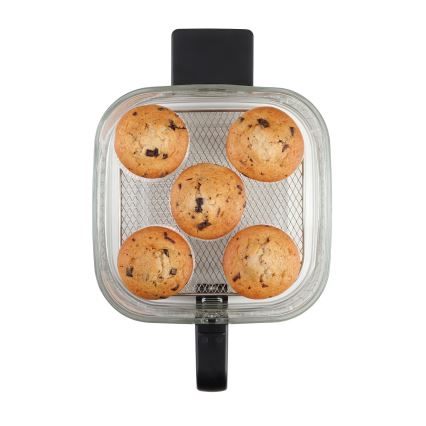 Concept FR5500 - Friteza na vrući vazduh GLASS & FAST 5,5 l 1200W/230V crno