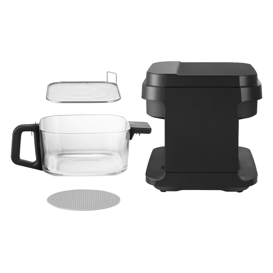 Concept FR5500 - Friteza na vrući vazduh GLASS & FAST 5,5 l 1200W/230V crno