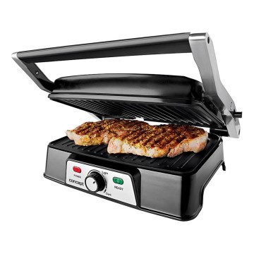 Concept ge2005 - Kontaktni roštilj 1500W/230V nerđajući čelik/crno