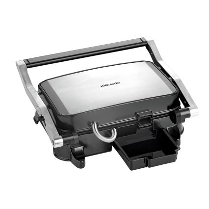 Concept ge2005 - Kontaktni roštilj 1500W/230V nerđajući čelik/crno