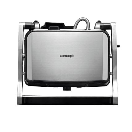 Concept ge2005 - Kontaktni roštilj 1500W/230V nerđajući čelik/crno